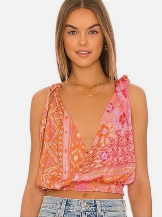 Free People Tops - Free People Tied To You Tank in Lemonade Combo Size Size S/P